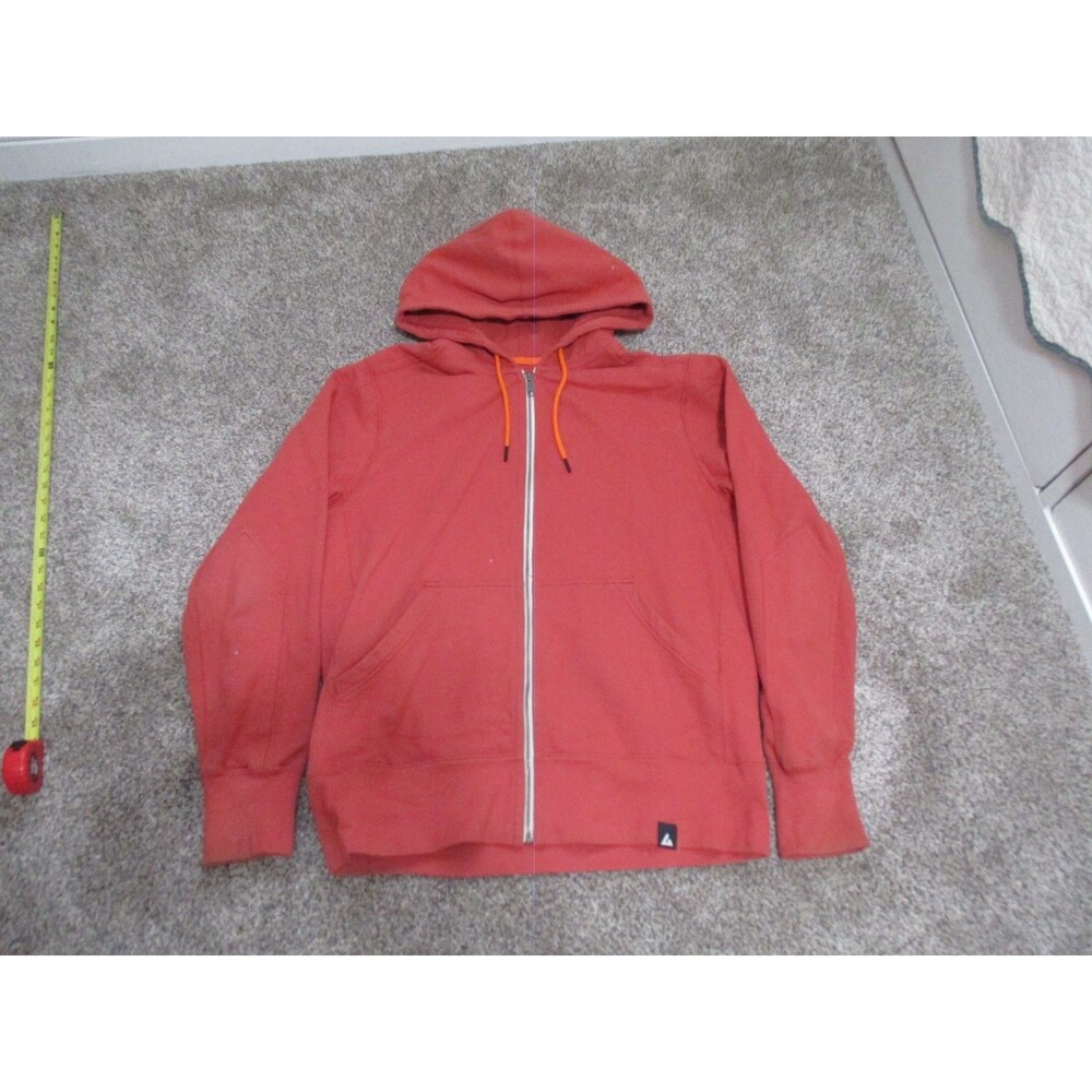 American Giant Hoodie Mens XL Red Zip Jacket
